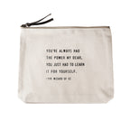 Canvas Zip Bag - Cream