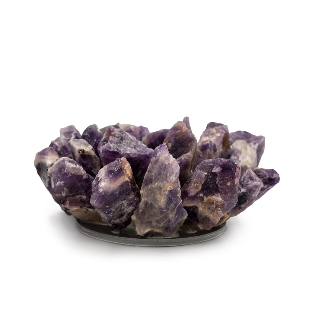 ***Chevron Amethyst Tea Light Candle Holder 4.7" x 2.4"