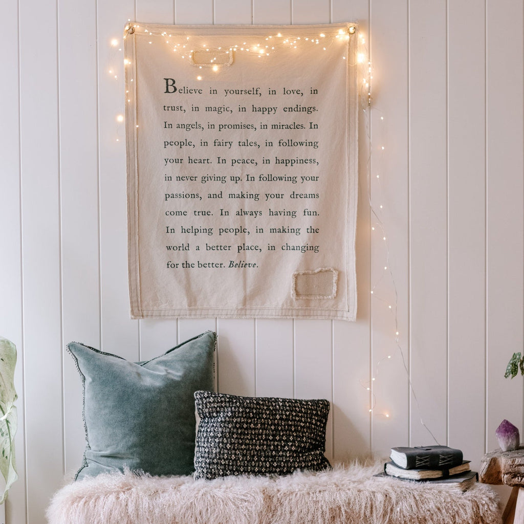 Believe In Yourself Canvas Wall Tarp - 31.5x40