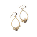 ***Teardrop with Charm Earrings