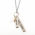 ***Courage, Dear Heart Silver Necklace