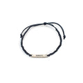***Silver Namaste Braided Bracelet - Adjustable