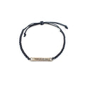 ***Silver Thinking Of You Braided Bracelet - Adjustable