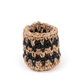 ***Small Knitted Black Jute Basket