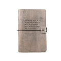 Amelia Earhart Artisan Leather Journal - Grey