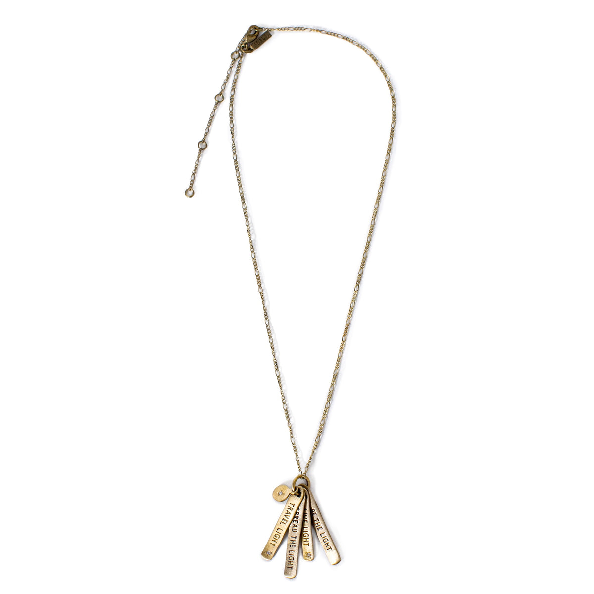 ***Brass Travel Light Necklace - 22"