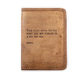 ***This Place Where You Are Leather Passport Cover - Maple