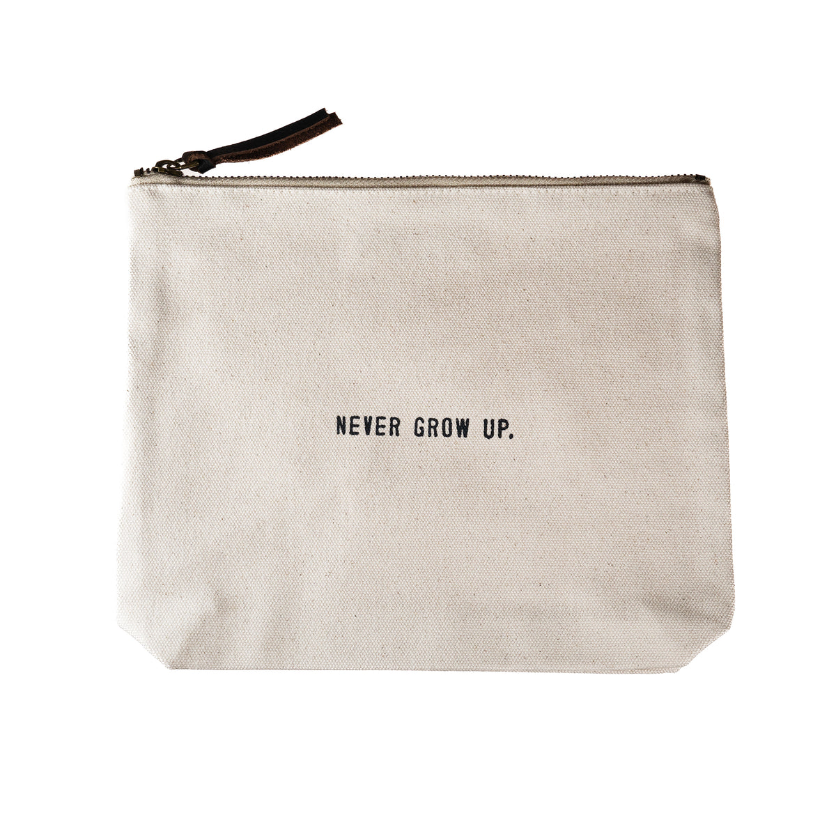 Canvas Zip Bag - Cream