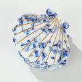Coastal Blue Seashell Claw Clip, Small