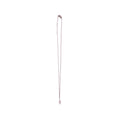 ***June Raw Birthstone Necklace in Sterling Silver (Moonstone) Moonstone 18" + 2" extender