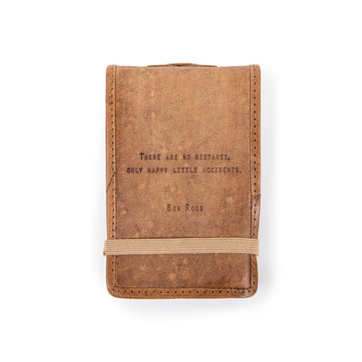 ***There Are No Mistakes Mini Signature Leather Journal - Maple