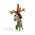 ***Grey Dog with Green Antlers & Present Ornament - Mutley Crew Collection Second Edition