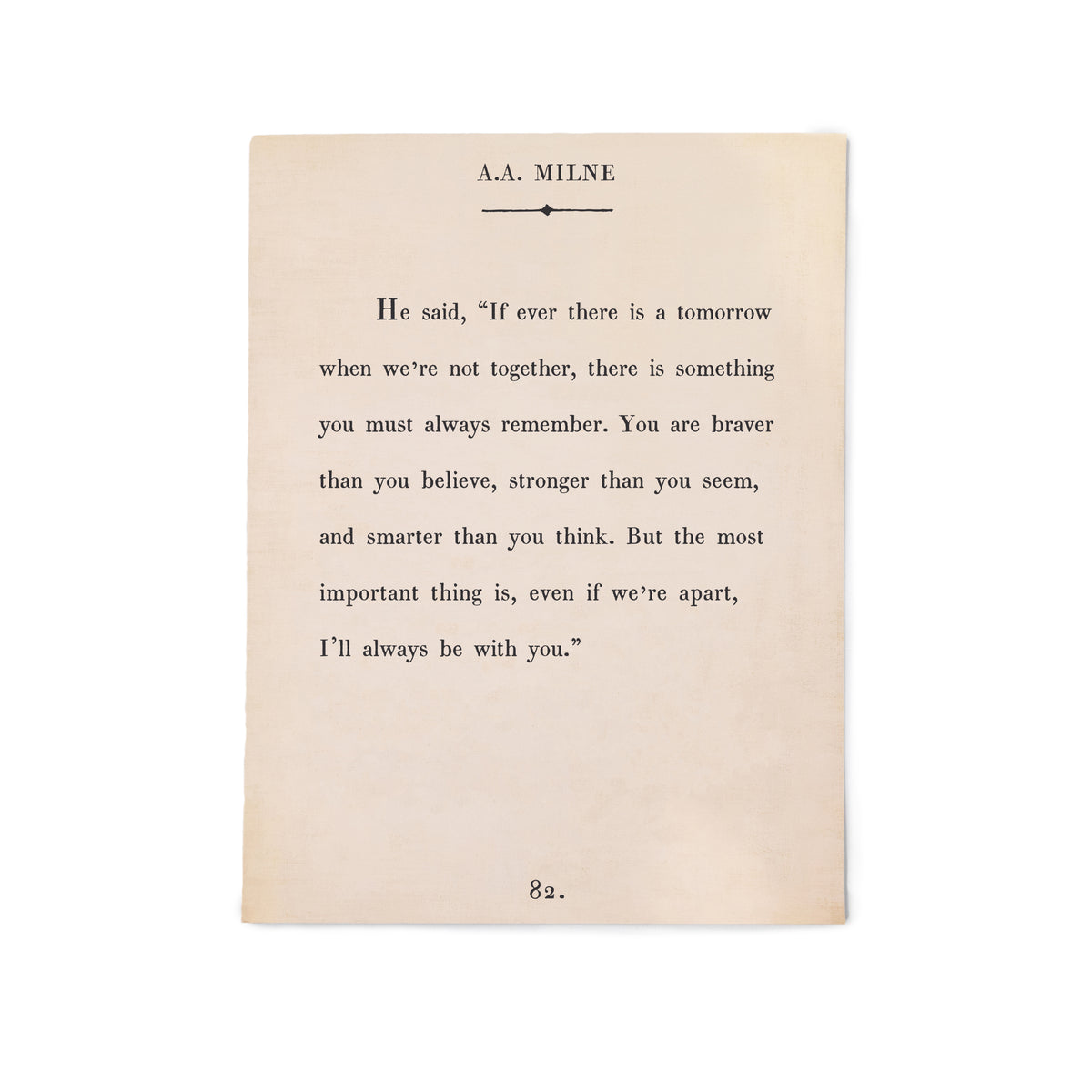 A.A. Milne Book Collection Art Poster