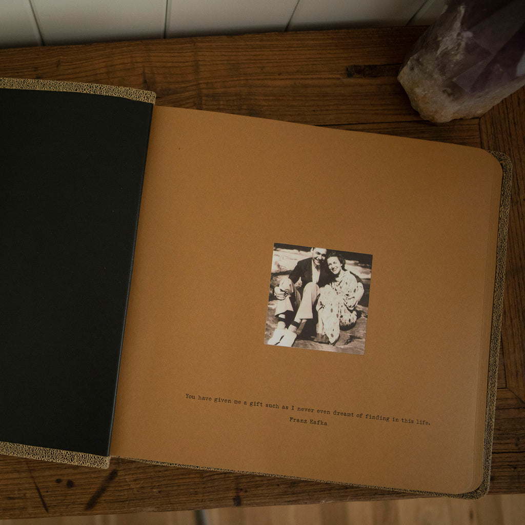 ***For the Ones I Love Leather Photo Keeper 13x13