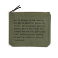 May The Sun Bring You Canvas Zip Bag - Rosemary