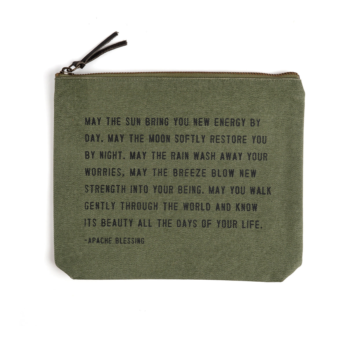 Rosemary Canvas Zip Bag
