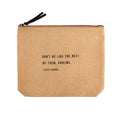 Don't Be Like The Rest Of Them Canvas Zip Bag - Blush