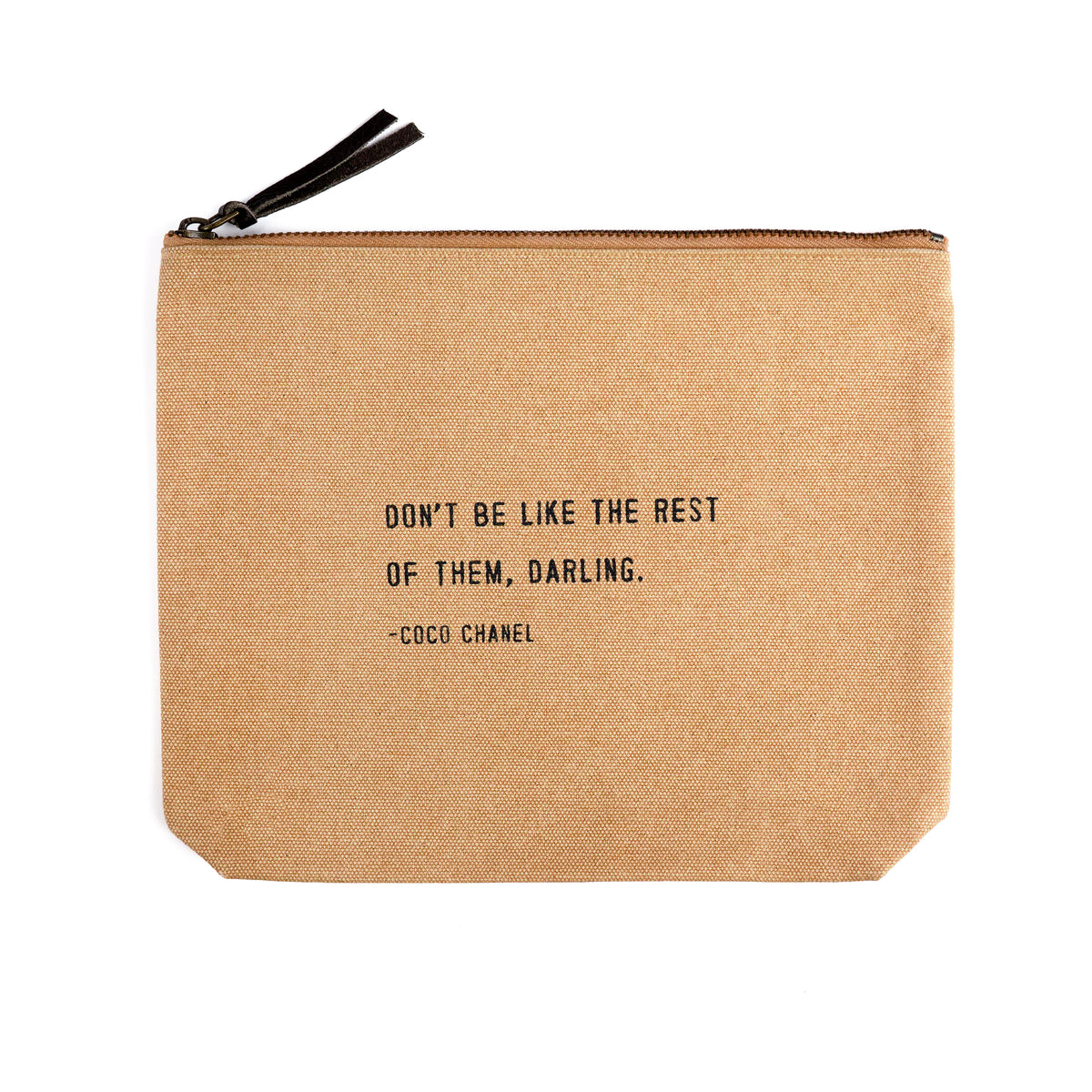 Blush Canvas Zip Bag