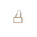 Brass Hanging Frame 2.5x1.5 – Horizontal