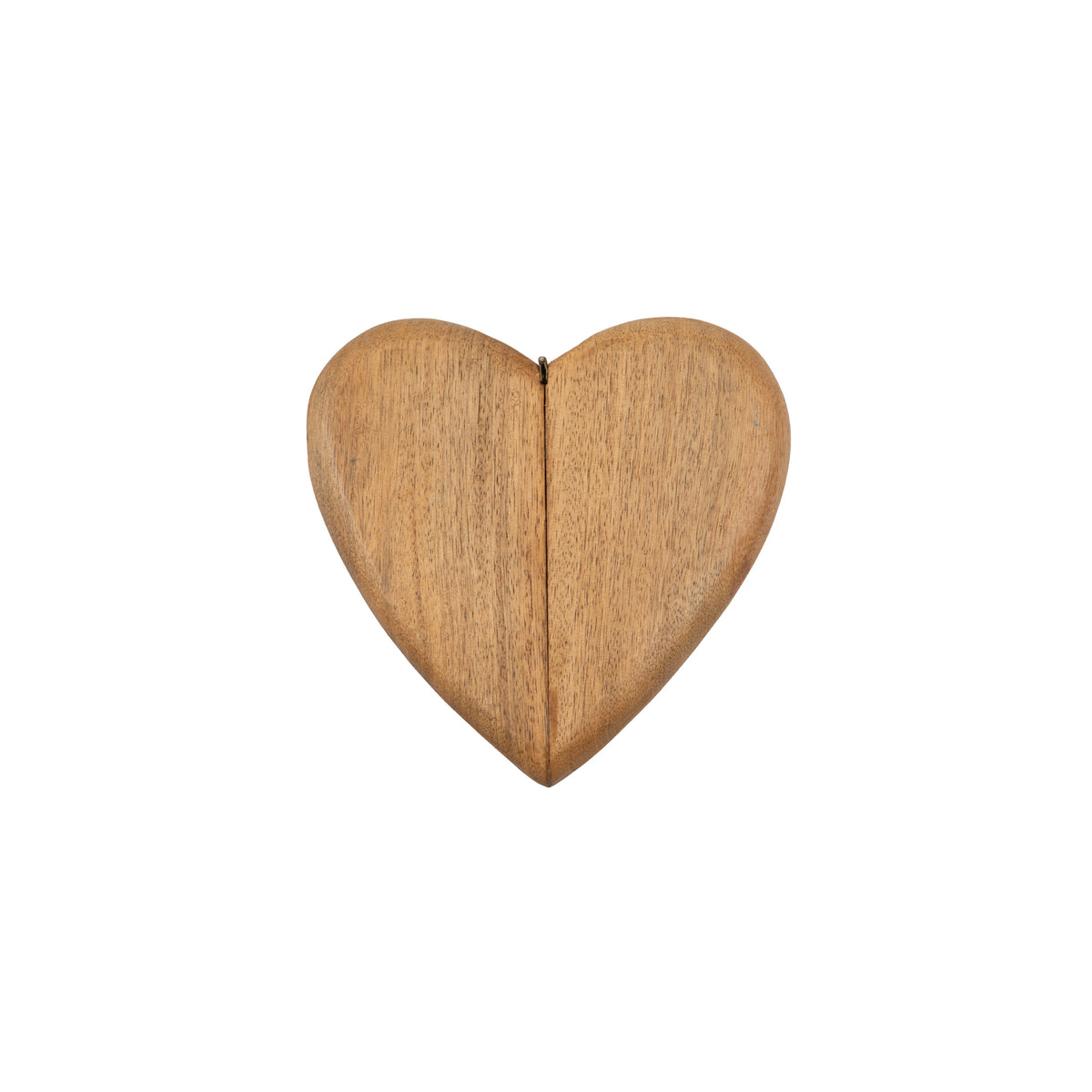 Wooden Heart Shape Magnetic Ring Box - 7in
