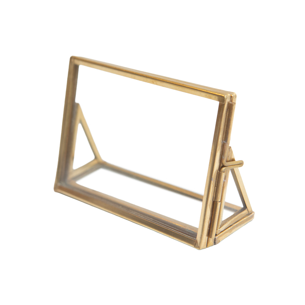 Brass Standing Frame 3.5x2.5 – Horizontal
