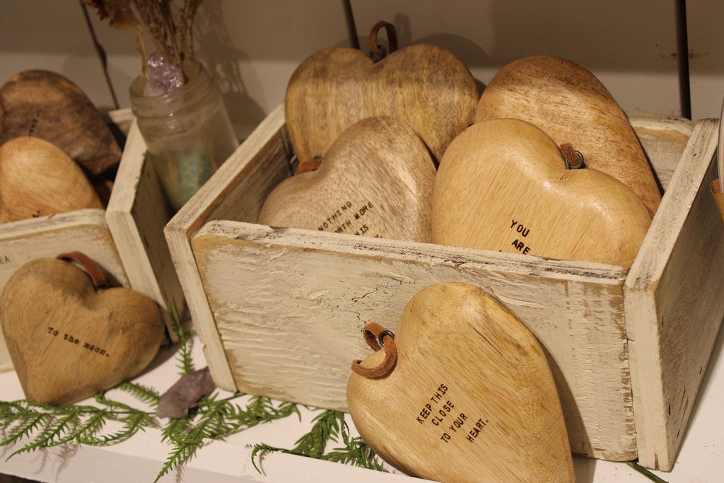 Nothing Is Worth More Than This Day Large Engraved Wood Heart