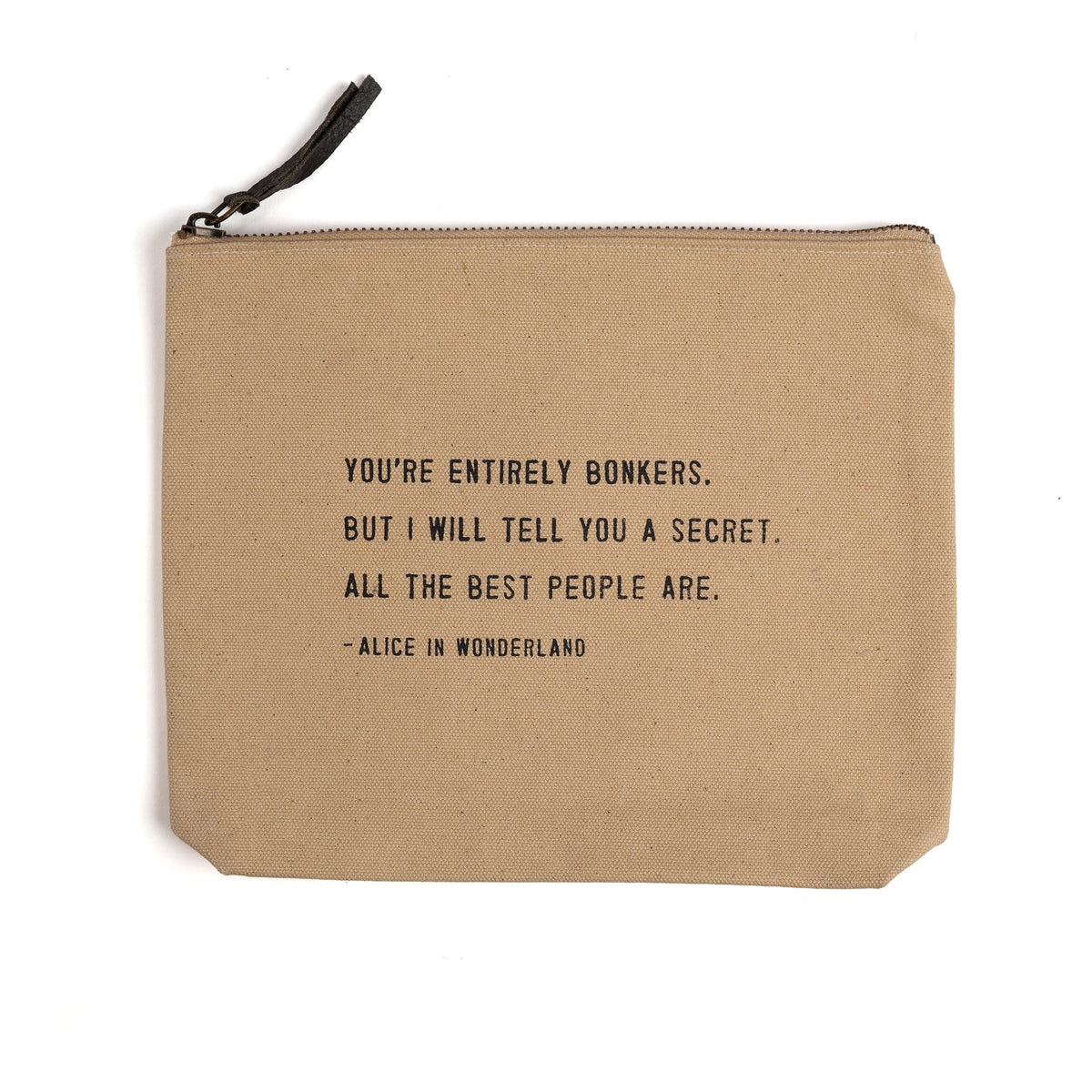Flax Canvas Zip Bag