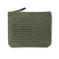 If You Laugh, You Think, And You Cry Canvas Zip Bag - Rosemary