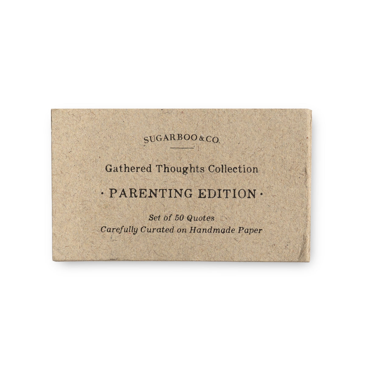 50 Gathered Thoughts- Parenting Edition on Handmade Paper