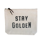 Cream Canvas Zip Bag