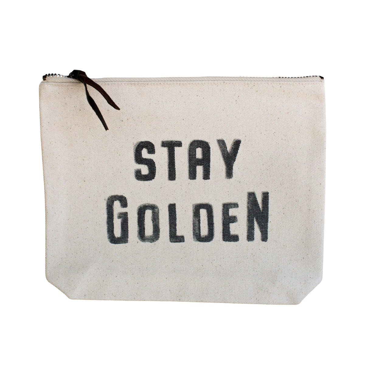 Cream Canvas Zip Bag