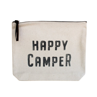 Cream Canvas Zip Bag