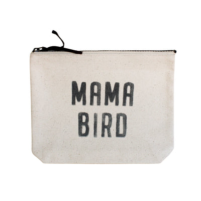 Cream Canvas Zip Bag