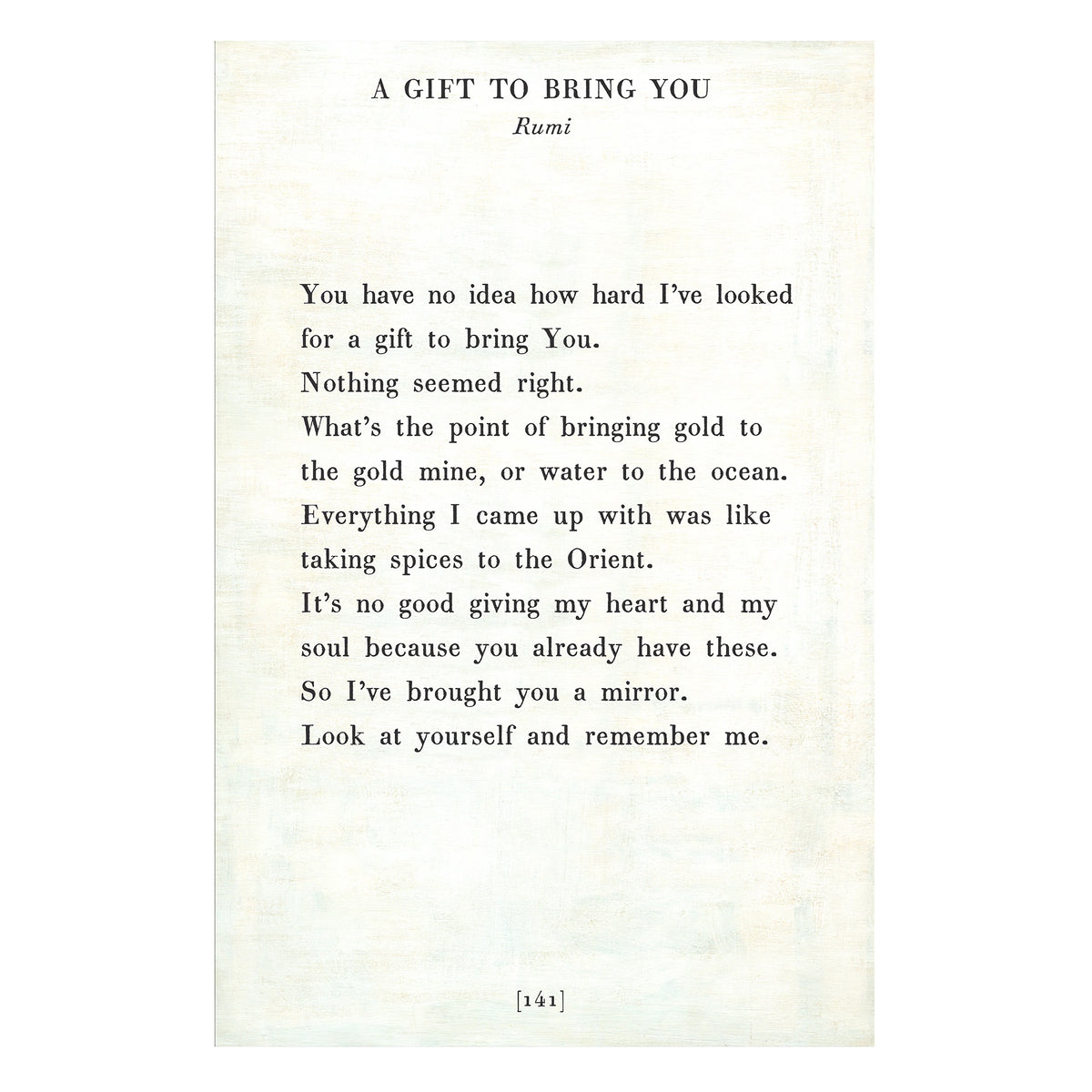 A Gift To Bring You Art Print - Gallery Wrap