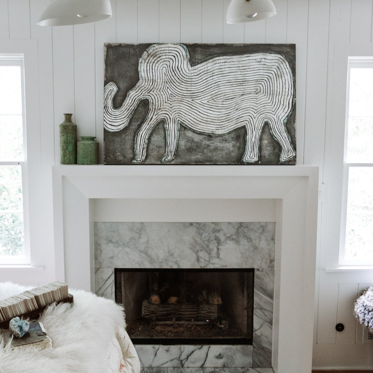 Elephant In The Room Art Print - Gallery Wrap