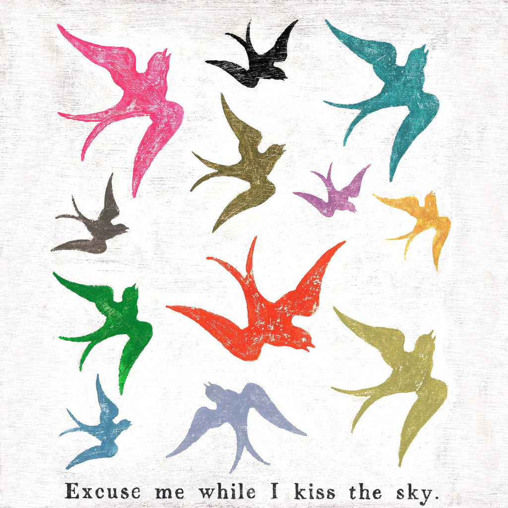 Excuse Me While I Kiss Art Print - Gallery Wrap