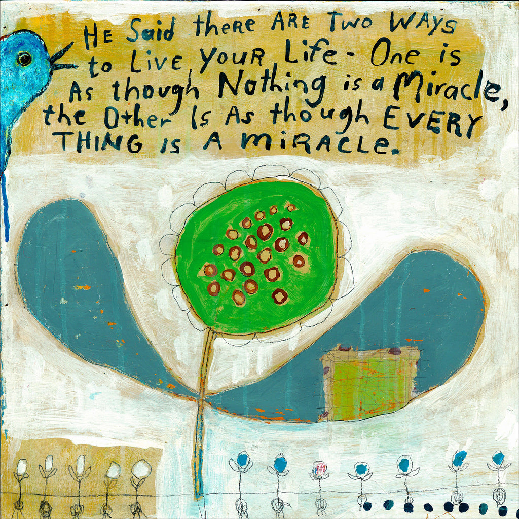 Two Ways to Live Art Print - Gallery Wrap