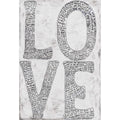 L-O-V-E Art Print in White - Gallery Wrap