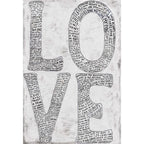 L-O-V-E Art Print in White - Gallery Wrap