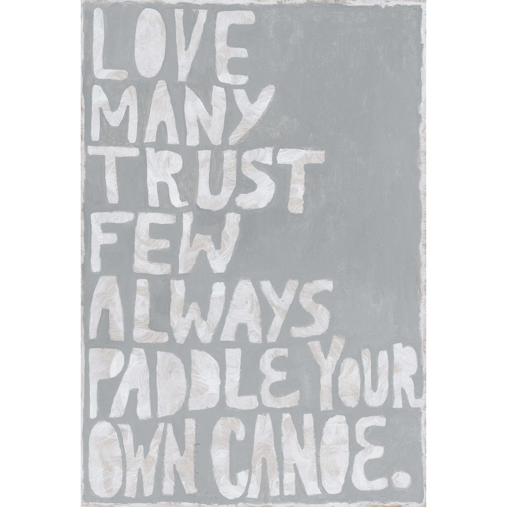 Paddle Your Own Canoe Art Print - Gallery Wrap