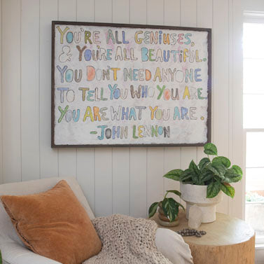 You're All Geniuses Art Print - Gallery Wrap