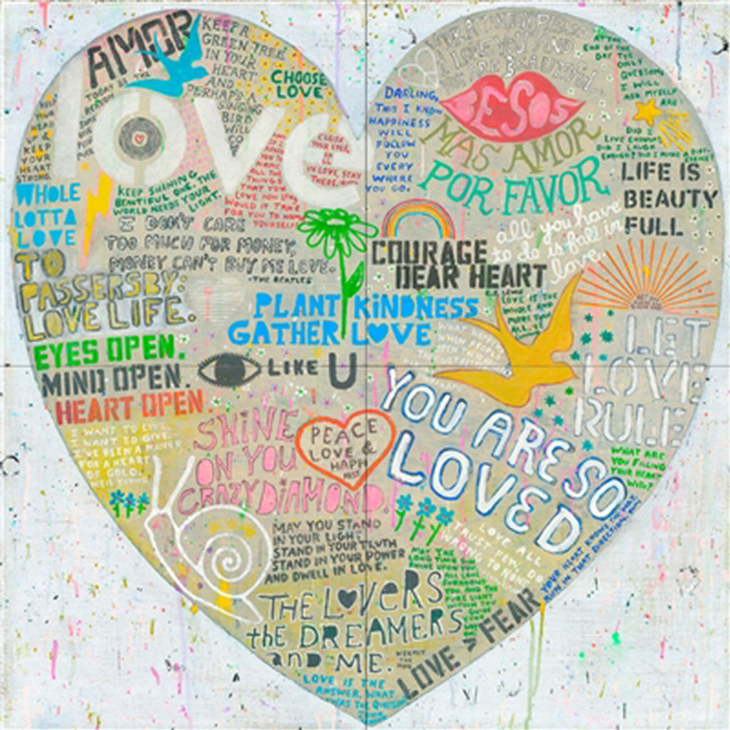 Choose Love Art Print in White - Gallery Wrap
