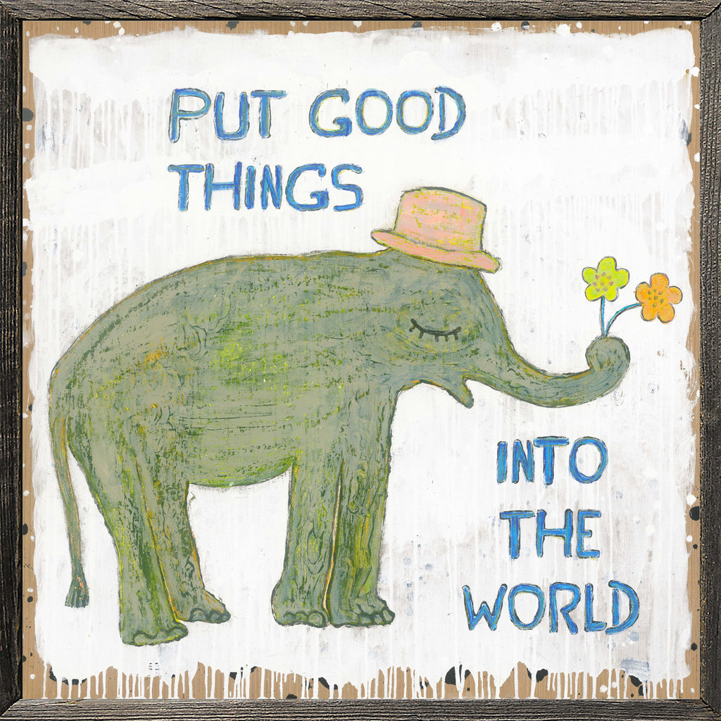 Good Things Elephant Art Print