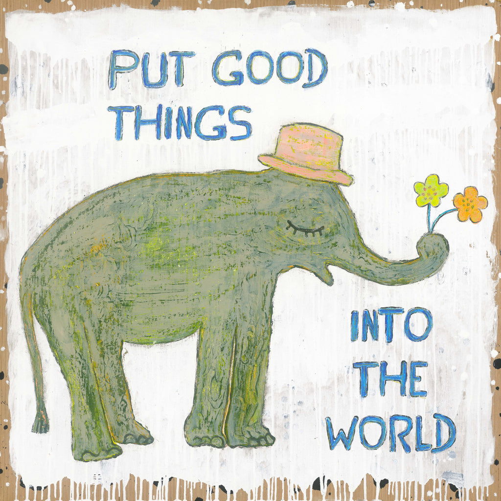 Good Things Elephant Art Print