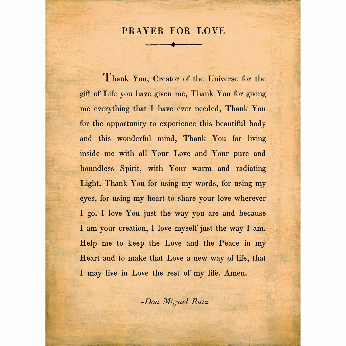 Prayer For Love Art Print - Poetry Collection