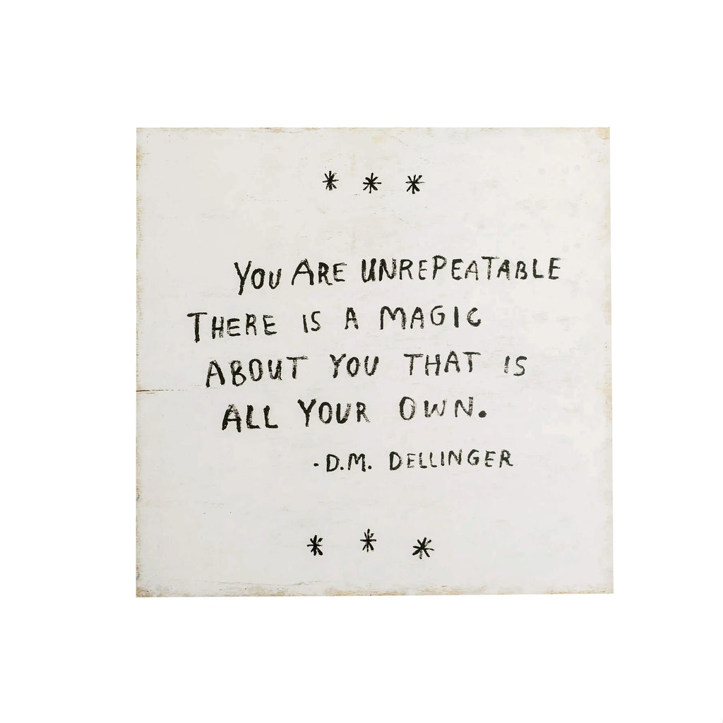You Are Unrepeatable Art Poster - 8x8