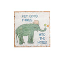 Good Things Elephant Art Poster - 12x12