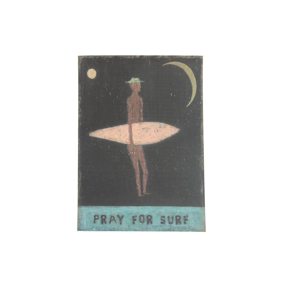 Pray For Surf Art Poster - 12x16