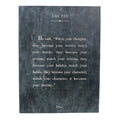 Lao Tzu Art Poster In Charcoal - 12x16