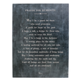 Prayer For Humanity Art Poster In Charcoal - 12x16
